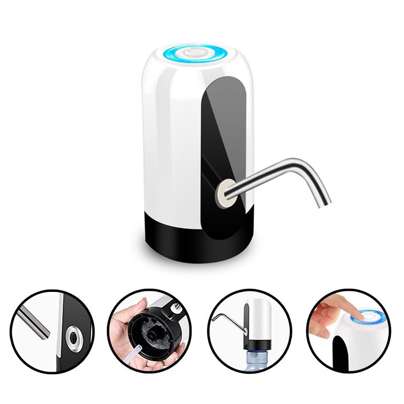 Bomba Para Galão Água Elétrica Garrafão Torneira Filtro USB